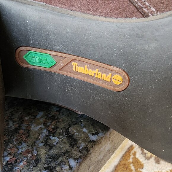 Timberland Brown Suede Waterproof Suede Tall Heeled Boots Size 9 - Picture 8 of 16